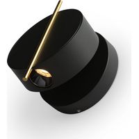 Maytoni Nuance Lampada da parete moderna a LED integrata nera e ottone 3000K 200lm