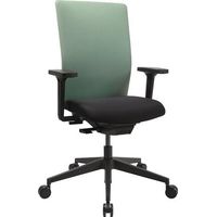 Bürodrehstuhl Synchr.-M.schwarz/mintgrün 420-540mm m.Lehnen Trgf.110kg