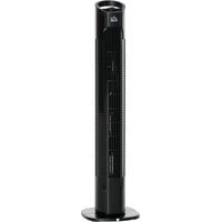 Ventilateur de colonne moderne 3 vitesses avec 70° d'oscillation poignée puissance 50W Ø 20 x 78.5 cm noir