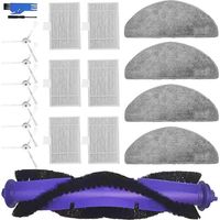 19 pièces de rechange pour aspirateur robot Narwal Freo S : brosse rotative, brosse latérale, lingette de nettoyage, filtres HEPA.