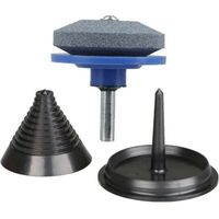 Affûteuses de lames de tondeuses à gazon de type perceuse et kits d'équilibrage de lames pour tondeuses à gazon, tracteurs et outils de jardin.