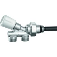 Verchromtes Thermostatventil für Einrohrsysteme 3/4" 23p.1,5 Caleffi 456500 3/4"