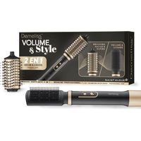 2-in-1 Föhnbürste - SAINT ALGUE - Demeliss Volumen & Stil - 1000 W - 3 Temperaturen - Schwarz / Gold