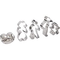 Découpoirs Bredele Alsace Inox, 5 Formes Assorties - Patisse