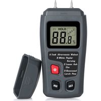 Tragbares Holzfeuchtemessgerät, LCD-Holzfeuchtedetektor, Feuchtigkeitstester für die Messung der Brennholzpapierfeuchtigkeit, Stil 1