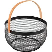 Cestino in rete retrò Ø29 cm Collezione 'Noir Kitchen'