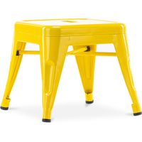 Sgabello per bambini Stylix Design Industriale Acciaio - Nuova Edizione Giallo