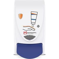 Distributeur protection cutanée H233xL115xP130ca.mm 1l blanc/bleu SC JOHNSON