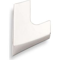 Porte-manteau SO-TECH Ilka simple Aspect Inox - gris clair - H90×L38×P13 mm - pour vestiaire, entrée, couloir - pour manteaux, vestes, sacs