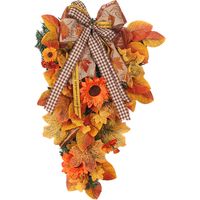 artificielle de tournesols en tissu de soie orange avec