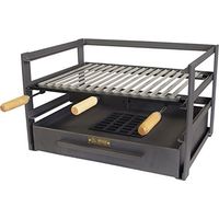 IMEX EL ZORRO 71482.0 cassetto Barbecue con griglia, Nero, 72 x 41 x 35 cm