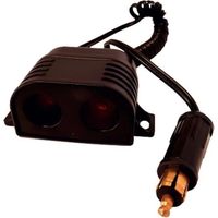 Doble tomacorriente para encendedor 12/24V - HTC EQUIPEMENT - Con fusible de 10A
