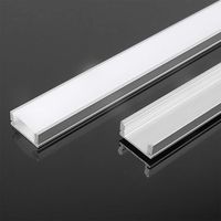 V-Tac – Profilé aluminium pour bande LED 2000 x 17,6 x 6,9 mm – Argent satiné – Profilé pour tube LED