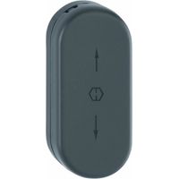Hoppe – Rosace pour porte en aluminium F9010 blanc pur – Capot coulissant amovible – Fixation non visible avec vis M5 – Diamètre 10 mm
