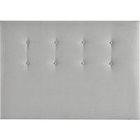 Tête de lit Etna recouverte de tissu 90 lit - Gris-Etna- (90)