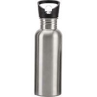 Wiederverwendbare Edelstahl-Trinkflasche, Weithals, 1000 ml, Kunststoffverschluss, Sport-Trinkflasche für Erwachsene, robust und umweltfreundlich.