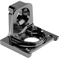 Italiana Regalbodenträger PK2 Pro - Regalhalterung für Tablarstärke 18-19mm, Zamak vernickelt schwarz