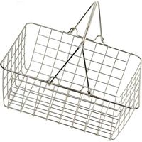 Shopping Basket, Supermarket Organizer, Portable, Ergonomic, Multifunctional, with Handle, for Vegetables, Garage, Bathroom