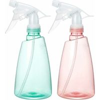 Spruzzatore, 2 pezzi, flacone spray vuoto da 500 ml, riutilizzabile, in plastica, con atomizzatore ricaricabile e testina di spruzzo regolabile, ideale per piantare fiori, pulire, fare giardinaggio, v