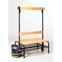Sypro, Bancs avec portemanteaux pour vestiaires, double face,