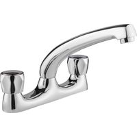Deva Vitality Round Deck Mounted Sink Mixer Tap - Chrome