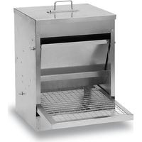 Chemin Des Poulaillers – Mangeoire poule anti gaspillage 20kg – Accessoire poulailler en plastique recyclé – Conception ergonomique pour un remplissage facile