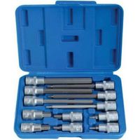 Satra lange Steckschlüssel Sechskant 1/2" 12 Stück.