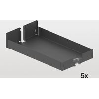 Peka Einhängetablar Liro KB 400mm für Hochschrank Standard - Boden Apothekerschrank, Stahlblech pulverbeschichtet anthrazit