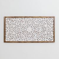 SKLUM Dekorplatte (122x63 cm) Asniki Weißes Vintage-Holz