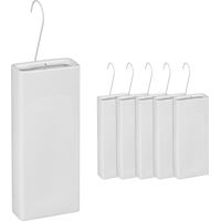 Humidificateurs Relaxdays pour radiateurs, lot de 6, en céramique, humidificateurs d'air, blancs.