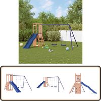 Aire de jeux d'extérieur bois massif de douglas - Ensemble De Jeux Extérieur - Jeux De Plein Air - Aire De Jeux - Toboggan - Balançoire