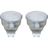 2er-Pack Energiespar-Spotlampen (GU10, 9 W, 400 lm, 2700 K, 7 h, Dayron)
