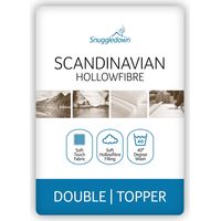 Snuggledown scandinavo coprimaterasso, Microfibra, White, Doppio