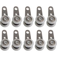 Lot de 10 roulettes en métal et plastique 19mm – Charge 20kg – Dimensions 4,5 x 1,9 cm – Pour meubles de bureau et penderies