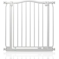 Safetots Curved Top Safety Gate, 71cm - 80cm, Matt White, Pressure Fit Stair Gate