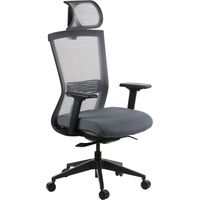 Chaise de bureau pivotante grise HOPE