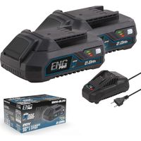 Kit ONE4ALL - 2 Batterie 2.0 Ah + caricabatteria - ENG PRO 1B20-BL20-2CB