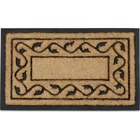 Relaxdays – Paillasson en caoutchouc et fibres de coco – Antidérapant – Dimensions 2 x 75 x 45 cm – Pour intérieur et extérieur