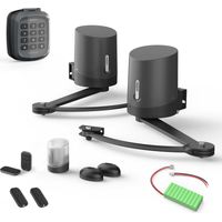 Sicherheitsset für vernetzte Motorisierung mit Gelenkarmen Orane Connect mit Notstromversorgung und Digicode