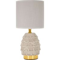 Lámpara de Mesa Talkee: Necesita 1 Bombilla, Base E14, Pantalla, Beige