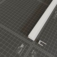 Profil d'Arrêt PVC Clipsable 8 mm - Longueur 2.60 m - Blanc