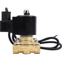 Électrovanne en laiton normalement fermée, action directe, bobine étanche 2A-160-15 G1/2" DC 24V