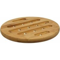 PLATO DE BAMBÚ redondo 18cm natural claro
