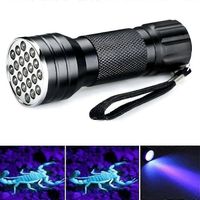 Lampe torche UV à lumière noire - Lampe UV avec 21 LED - Classe d'efficacité énergétique : A - Éclairage intense