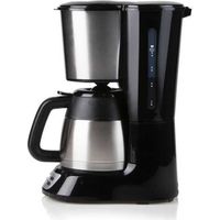Cafetiere filtre - DOMO - DO709K - 1000 W - 1 L - 8 tasses - Ecran LCD - Minuteur 24 h - Acier inoxydable