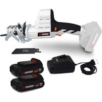 Scie a Ebrancher Portative 20V - Coupe BOIS et METAL -2700 T-min - Xperformer XPCBR20LI - 2 Batteries 2Ah et chargeur