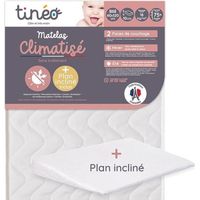 Matelas Climatisé TINEO 60x120 cm - Epaisseur 10 cm - Livre avec un plan incliné 15°