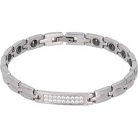 Bracelet magnétique en cristal pour femme, bijou argenté mode, chaîne décorative cadeau