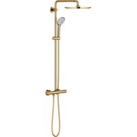 Grohe – Colonne de douche thermostatique Euphoria 310 – Douche de tête Rainshower 310mm – 3 jets – Poignées MetalGrip – Système WaterGuide