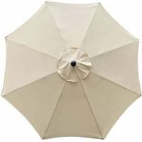 Toile de rechange pour parasol. 8 baleines. 3 m. imperméable. résistante aux UV. beige
